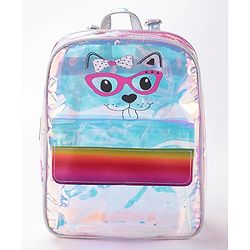 Babyhug Animal Print Fashion Backpacks - Pink