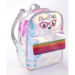 Babyhug Animal Print Fashion Backpacks - Pink