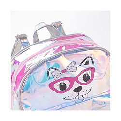 Babyhug Animal Print Fashion Backpacks - Pink