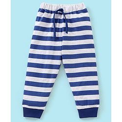 Babyhug Cotton Knit Full Sleeves Night Suit Wild Animal Print - Blue