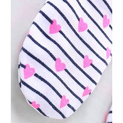 Babyhug 100% Cotton Mittens Butterfly Print Pack of 3 - Pink & Blue