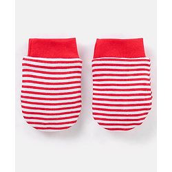 Babyhug 100% Cotton Lady Bug Print Mittens Pack of 3 - Multicolor