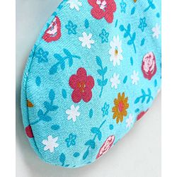 Babyhug 100% Cotton Mittens Floral Print Pack of 3 - Pink & Blue
