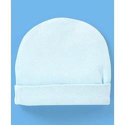 Babyhug 100% Cotton Animal Print Cap - Blue