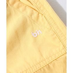 Babyhug 100% Cotton Woven Knee Length Solid Bermuda - Yellow