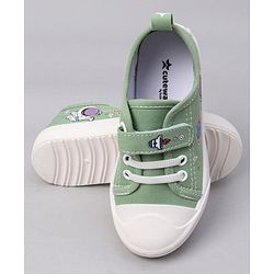 Cute Walk by Babyhug Velcro Closure Casual Shoes with Astro Graphics - Green
