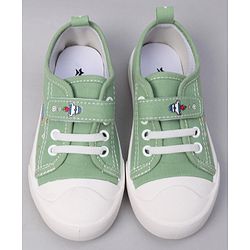 Cute Walk by Babyhug Velcro Closure Casual Shoes with Astro Graphics - Green