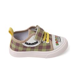 Cute Walk by Babyhug Checks Casual Shoes with Velcro Closure - Yellow