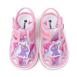 Cute Walk by Babyhug Velcro Closure Sandals Puppy Patch - Pink