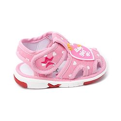 Cute Walk by Babyhug Velcro Closure Sandals Heart Patch - Pink