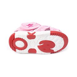 Cute Walk by Babyhug Velcro Closure Sandals Heart Patch - Pink