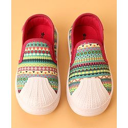 Cute Walk by Babyhug Slip On Printed Casual Shoes - Pink
