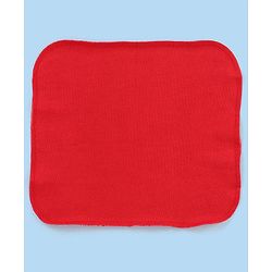 Babyhug Knitted Terry Wash cloth Pack of 6 Polka Dots Print - Red & White