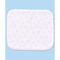 Babyhug Knitted Terry Wash Cloth Pack of 6 Swirls Print - Navy & White