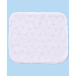 Babyhug Knitted Terry Wash Cloth Pack of 6 Swirls Print - Navy & White