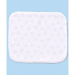 Babyhug Knitted Terry Wash Cloth Pack of 6 Swirls Print - Navy & White