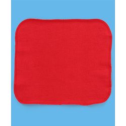 Babyhug Knitted Terry Solid Wash Cloth Pack of 6 - Navy Sky Blue & Red