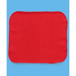 Babyhug Knitted Terry Solid Wash Cloth Pack of 6 - Navy Sky Blue & Red