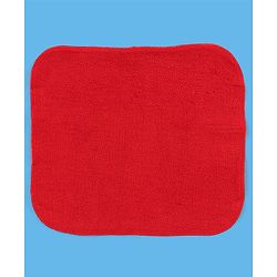 Babyhug Knitted Terry Solid Wash Cloth Pack of 6 - Navy Sky Blue & Red