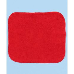 Babyhug Knitted Terry Wash Cloth Pack of 6 Polka Dots Print - Red & White
