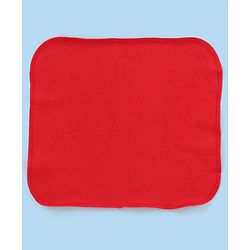 Babyhug Knitted Terry Wash Cloth Pack of 6 Polka Dots Print - Red & White
