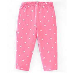 Babyhug 100% Cotton Knit Sleeveless Striped Top and Leggings Set Bunny Print - Blue & Pink