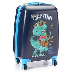 Babyhug Rock Star Kids Small 1 Day Trip  Trolley Bag Dino Print - 18 Inches