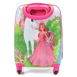 Babyhug Small One Day Trip Trolley Bag Princess and Unicorn Print - 18 Inches