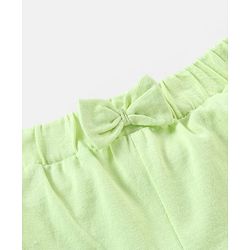 Babyhug 100% Cotton Sleeveless Top and Shorts Set Floral Print - Green & Blue