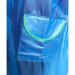 Babyhug PVC  Opaque Full Sleeves Happy Face Raincoat - Blue