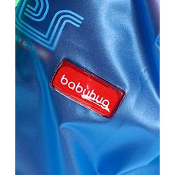 Babyhug PVC  Opaque Full Sleeves Happy Face Raincoat - Blue