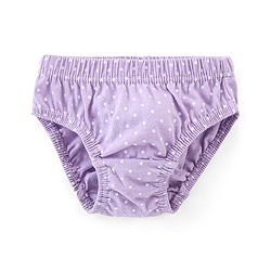 Babyhug 100% Cotton Antibacterial Panties Polka Dots & Butterflies Print Pack Of 3 - Purple White & Pink