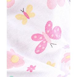 Babyhug 100% Cotton Antibacterial Panties Polka Dots & Butterflies Print Pack Of 3 - Purple White & Pink