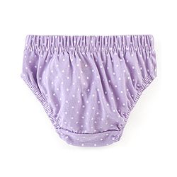 Babyhug 100% Cotton Antibacterial Panties Polka Dots & Butterflies Print Pack Of 3 - Purple White & Pink
