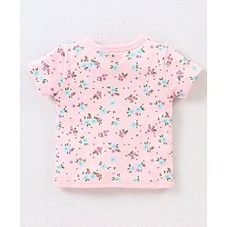 Babyhug 100% Cotton Antibacterial Half Sleeves Vests Dino Print Pack of 3 - Blue & Pink