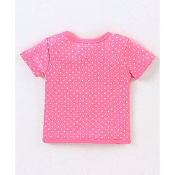 Babyhug 100% Cotton Antibacterial Half Sleeves Vests Dino Print Pack of 3 - Blue & Pink
