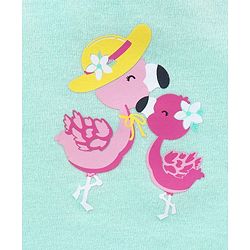 Babyhug 100% Cotton Antibacterial Finish Slips Flamingo & Floral Print Pack of 3 - Pink Yellow & Blue
