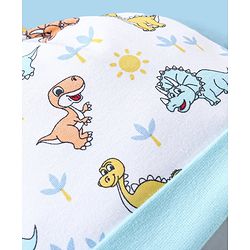 Babyhug 100% Cotton Cap Dino Printed - Blue