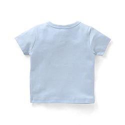 Babyhug 100% Cotton Front Open Dino Print Vests Pack of 3 - White Blue & Yellow