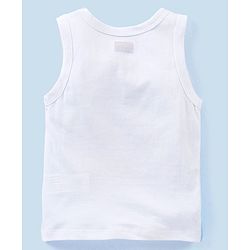 Babyhug 100% Cotton Sleeveless Sando Pack of 3 - Yellow & Blue