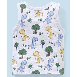 Babyhug 100% Cotton Sleeveless Sando Pack of 3 - Yellow & Blue