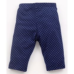 Babyhug Three Fourth Leggings Floral Print Pack of 3 - Pink & Blue