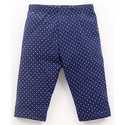 Babyhug Three Fourth Leggings Floral Print Pack of 3 - Pink & Blue