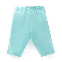 Babyhug Cotton Knit Three Fourth Leggings Polka Dots & Floral Print Pack of 3 - Pink & Sky Blue