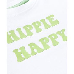 Babyhug 100% Cotton Knit Half Sleeves T-Shirt & Dungaree Set Tent Print - White & Green