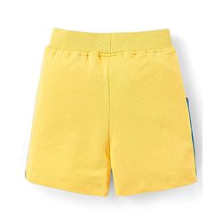 Babyhug 100% Cotton Half Sleeves Basket Ball Text Print T-Shirt & Shorts - Yellow