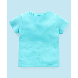 Babyhug 100% Cotton Knit Half Sleeves Set of Vests Dino Print Pack of 3 - Multicolor