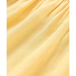Babyhug Rayon Half Sleeves Top With Embroidery & Frill Detailing - Yellow