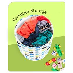 Babyhug Canvas Storage Bag Jungle Print- White
