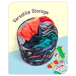 Babyhug Canvas Storage Bag Jungle Print- White